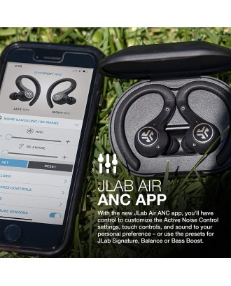 JLab Epic Air Sport ANC True Wireless Bluetooth 5 Earbuds | Headphones for Working Out | IP66 Sweatproof | 15-Hour Battery Life, 55-Hour Charging Case | Music Controls | 3 EQ Sound Settings JLab Epic Air Sport ANC True Wireless Bluetooth 5 Earbuds | Headphones for Working Out | IP66 Sweatproof | 15-Hour Battery Life, 55-Hour Charging Case | Music Controls | 3 EQ Sound Settings